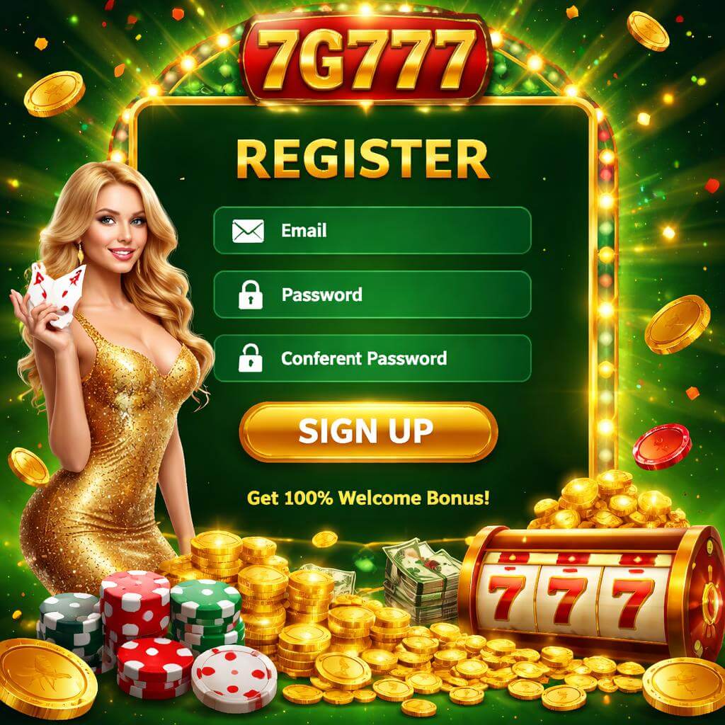 7G777 secure login form on casino website